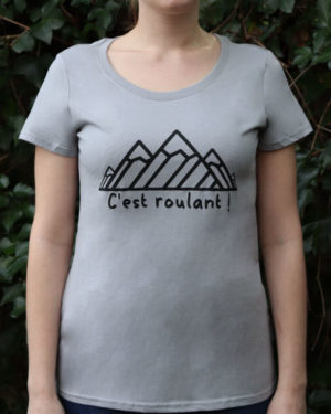 T-shirt-femme-RUN-SHIRT-Cest-roulant